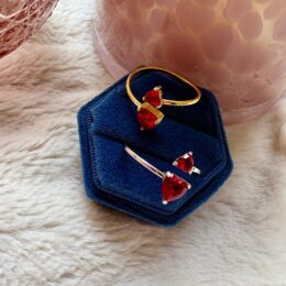 Anello Cuori&Diamanti Red