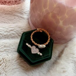 Anello Cuore&Intreccio Arg.925