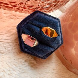 Anello Chevalier Quadrato Mignolo