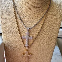Collana Cross Con Cordone